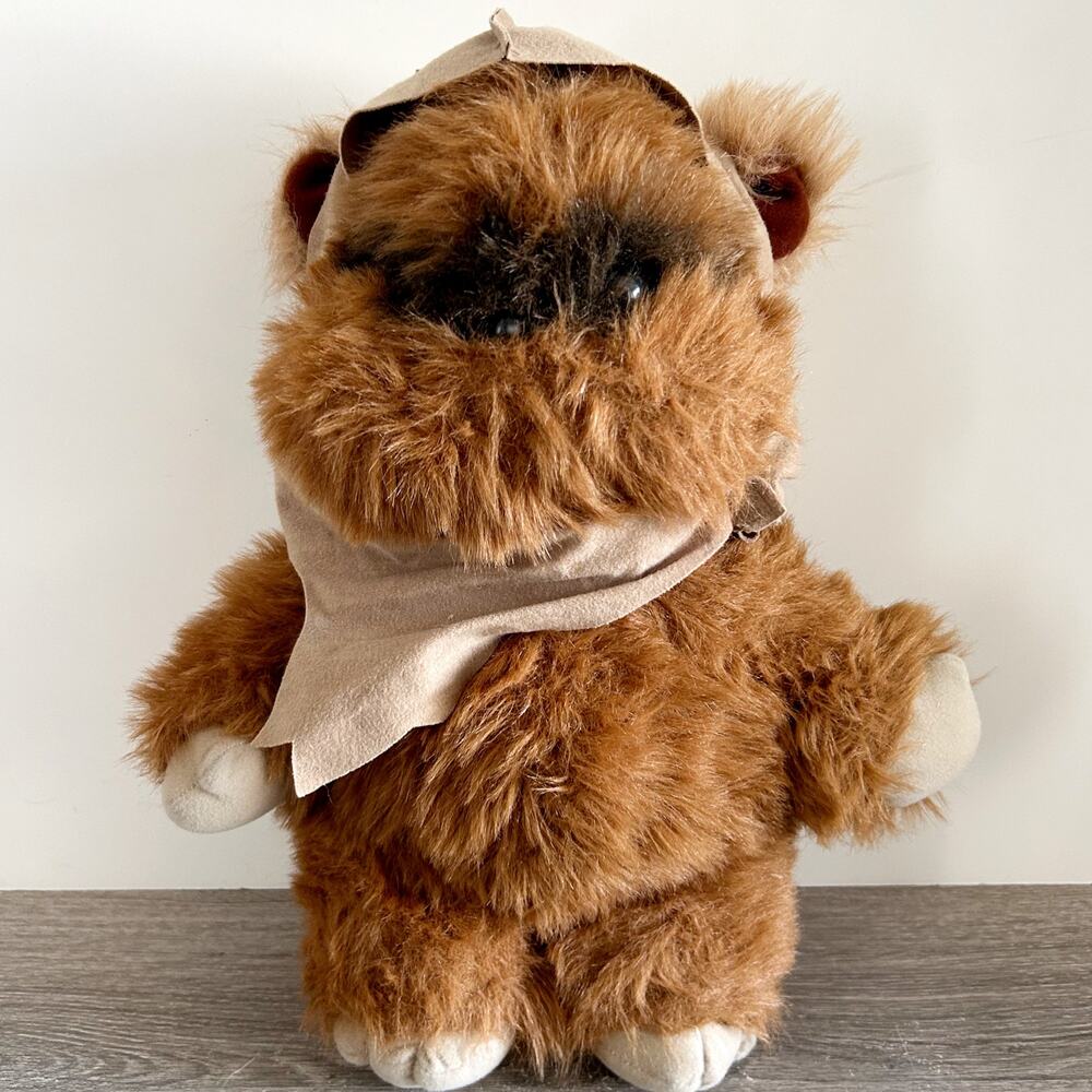 Star Wars WICKET THE EWOK 1983 Plush Stuffed Toy VNTG 15" Kenner Korea ROTJ EUC